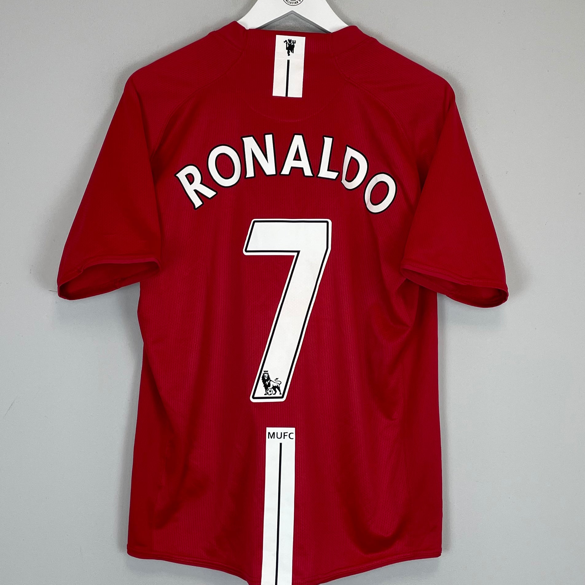 Shop 2007/08 MANCHESTER UNITED RONALDO #7 HOME SHIRT (L) NIKE, classic football shirts, vintage football shirts & retro soccer jerseys at Cult Kits