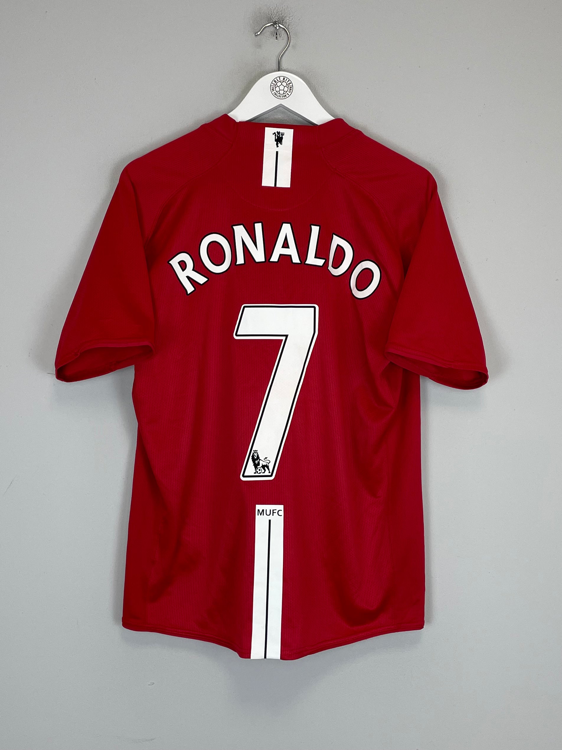 Shop 2007/08 MANCHESTER UNITED RONALDO #7 HOME SHIRT (L) NIKE, classic football shirts, vintage football shirts & retro soccer jerseys at Cult Kits