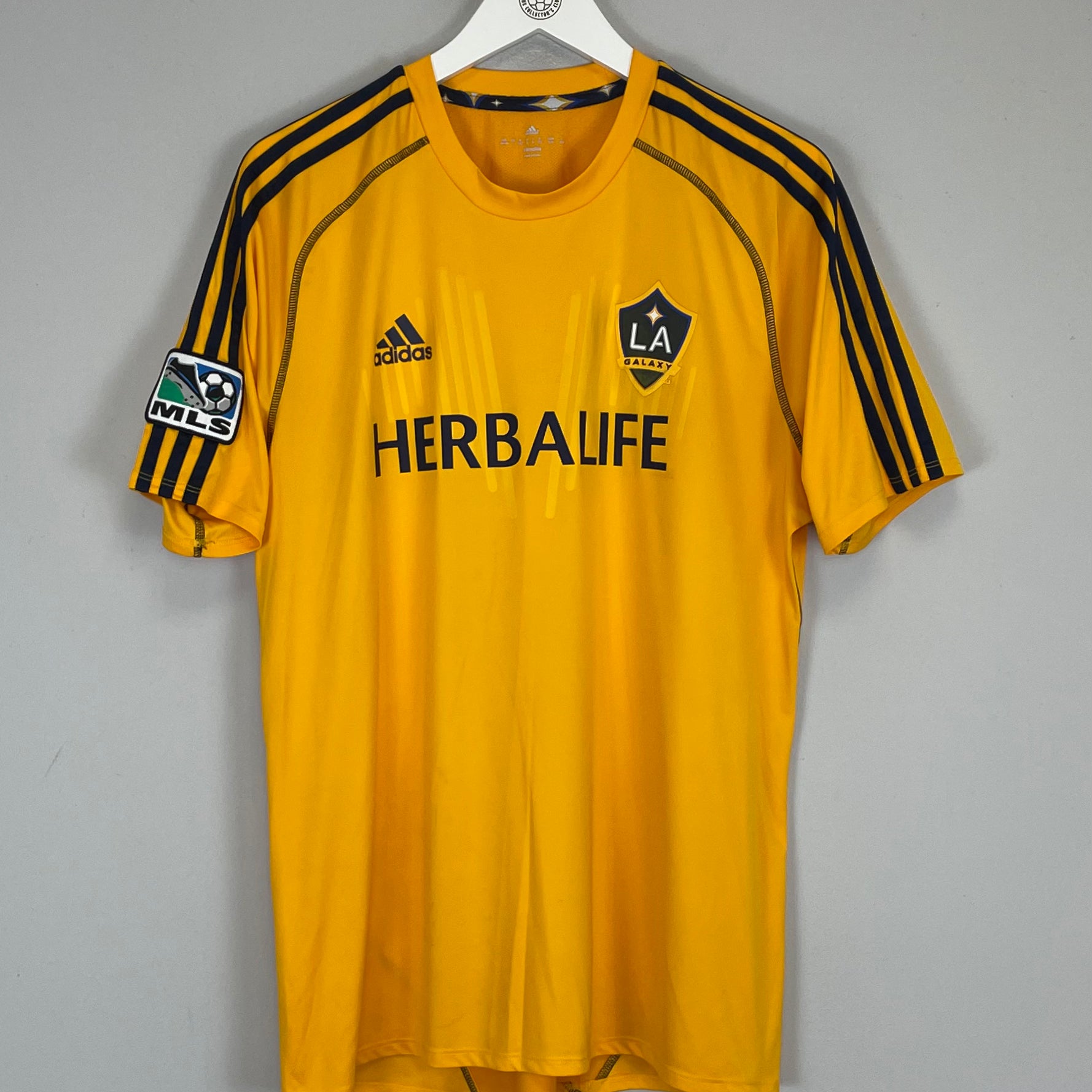 Shop 2014/15 LA GALAXY TRAINING SHIRT (L) ADIDAS, classic football shirts, vintage football shirts & retro soccer jerseys at Cult Kits