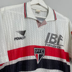 Shop 1992 SAO PAULO HOME SHIRT (L) PENALTY, classic football shirts, vintage football shirts & retro soccer jerseys at Cult Kits