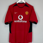 Shop 2002/03 MANCHESTER UNITED BECKHAM #7 HOME SHIRT (M) NIKE, classic football shirts, vintage football shirts & retro soccer jerseys at Cult Kits