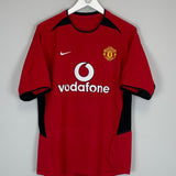 Shop 2002/03 MANCHESTER UNITED BECKHAM #7 HOME SHIRT (M) NIKE, classic football shirts, vintage football shirts & retro soccer jerseys at Cult Kits