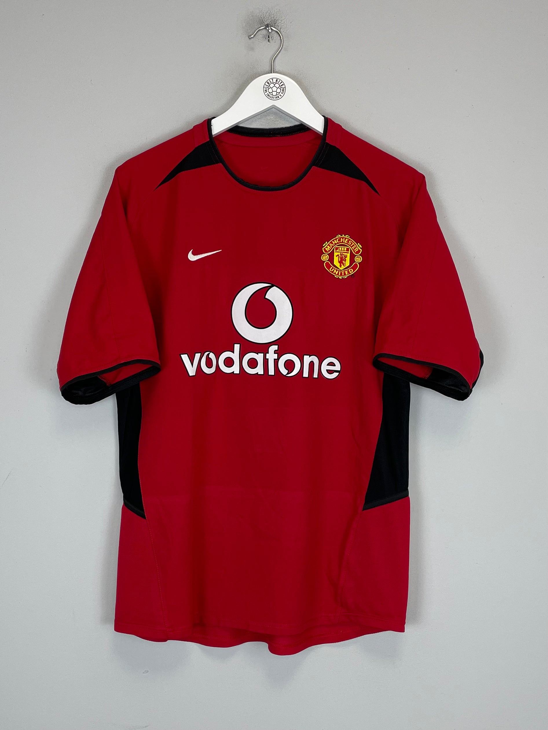 Shop 2002/03 MANCHESTER UNITED BECKHAM #7 HOME SHIRT (M) NIKE, classic football shirts, vintage football shirts & retro soccer jerseys at Cult Kits