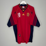 Shop 1998/99 SPAIN RAUL #10 HOME SHIRT (XL) ADIDAS, classic football shirts, vintage football shirts & retro soccer jerseys at Cult Kits