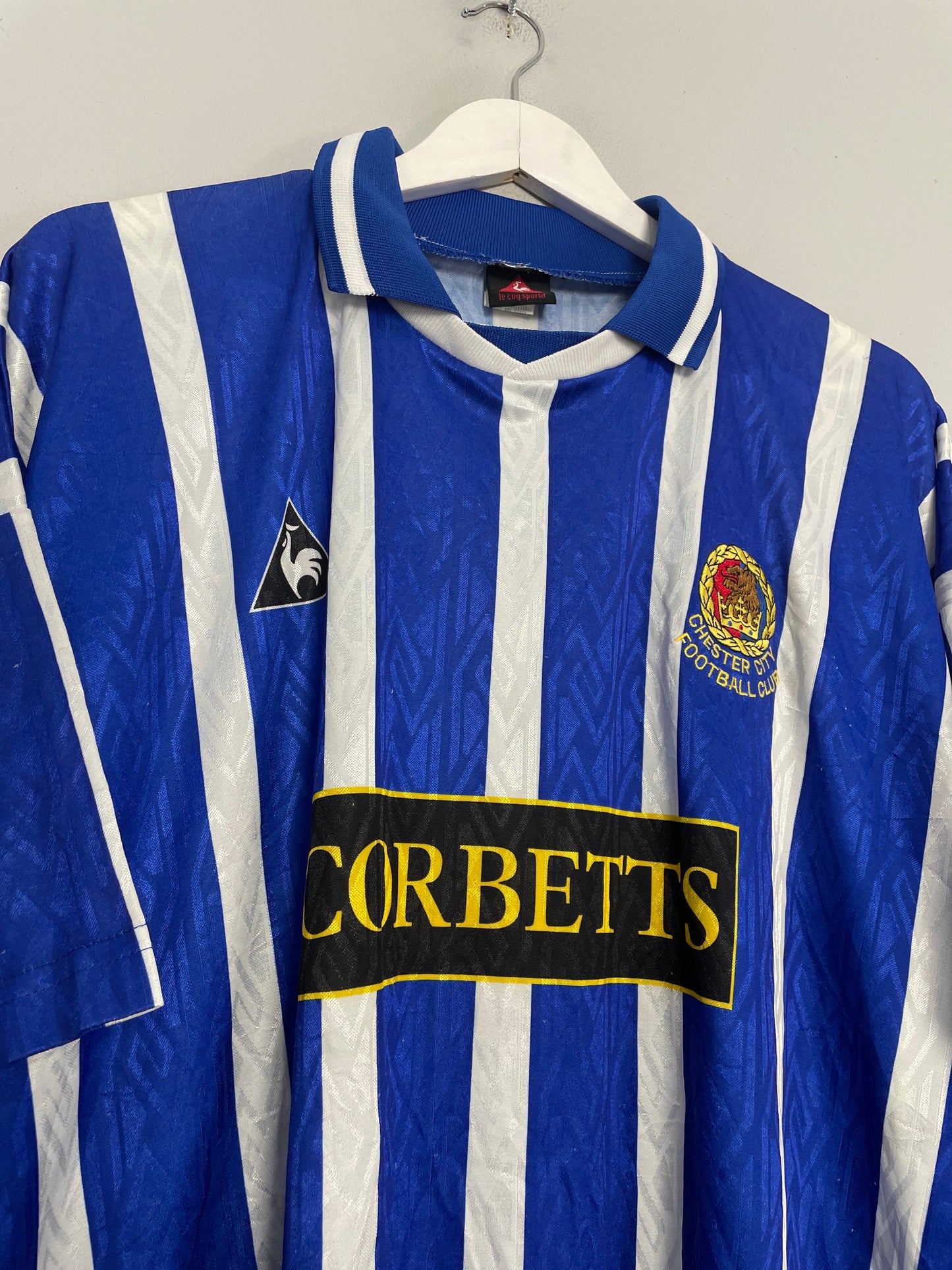 1995/96 CHESTER CITY HOME SHIRT (XL) LE COQ