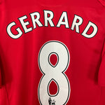 Shop 2008/10 LIVERPOOL GERRARD #8 HOME SHIRT (M) ADIDAS, classic football shirts, vintage football shirts & retro soccer jerseys at Cult Kits