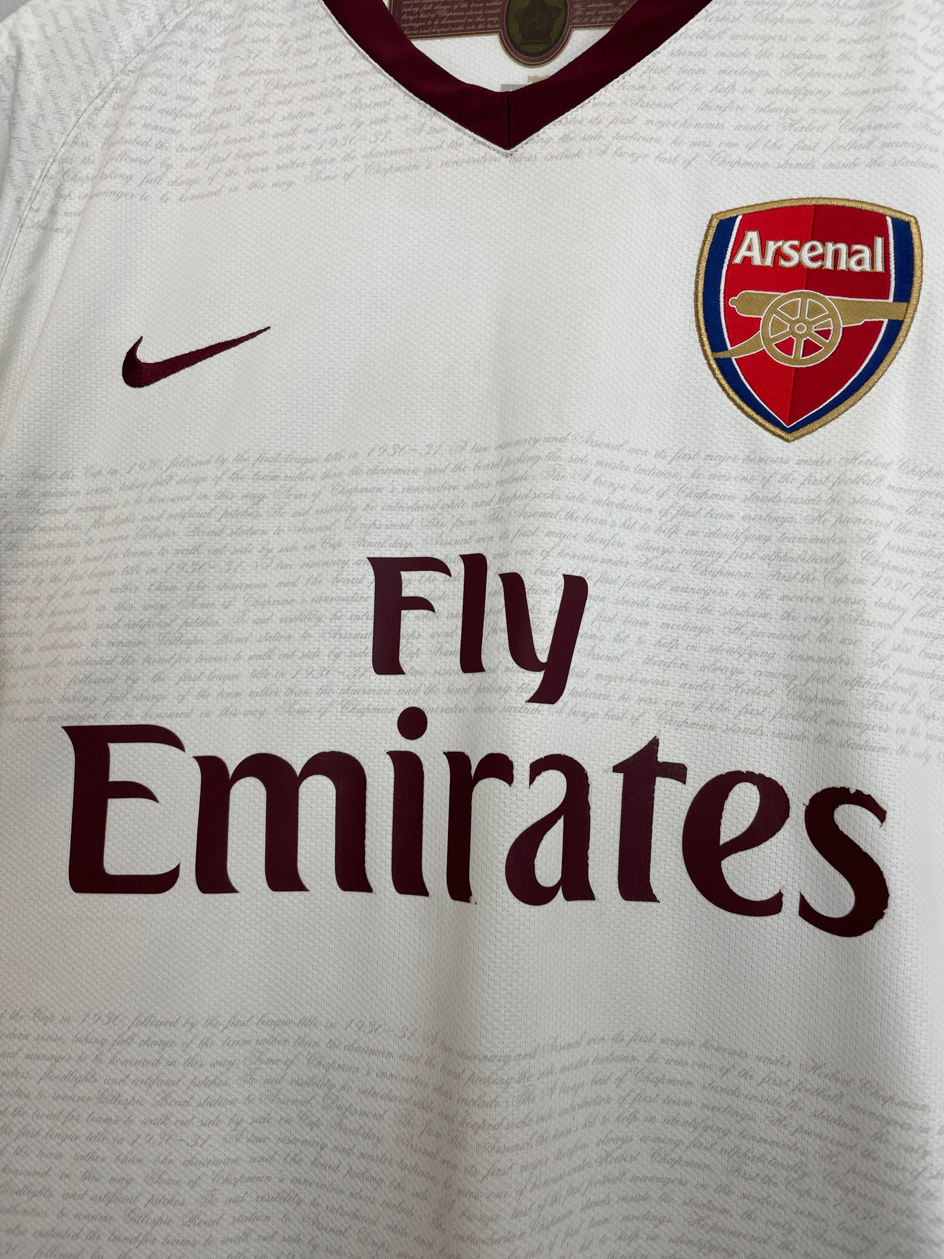 Shop 2007/08 ARSENAL FABREGAS #4 AWAY SHIRT (XL) NIKE, classic football shirts, vintage football shirts & retro soccer jerseys at Cult Kits