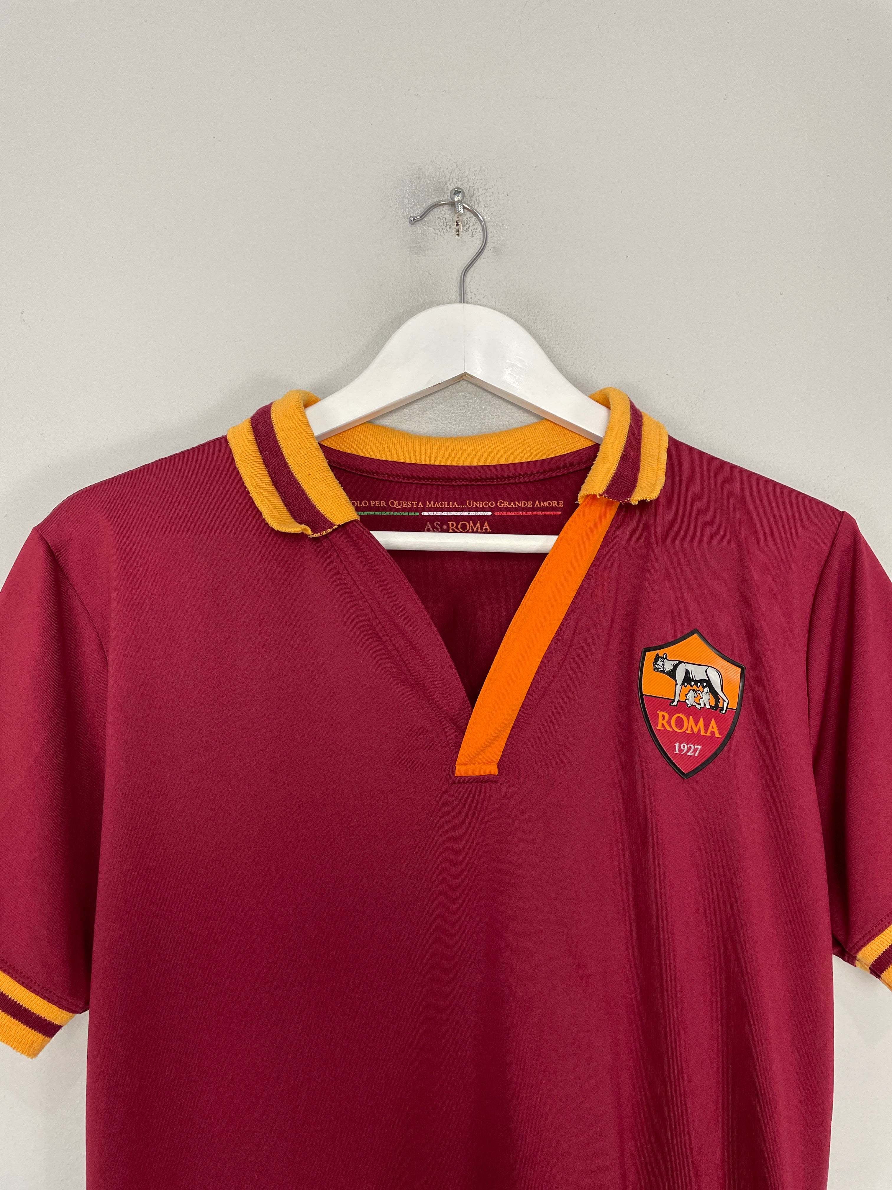 Shop 2013/14 ROMA TOTTI #10 HOME SHIRT (M) OM, classic football shirts, vintage football shirts & retro soccer jerseys at Cult Kits