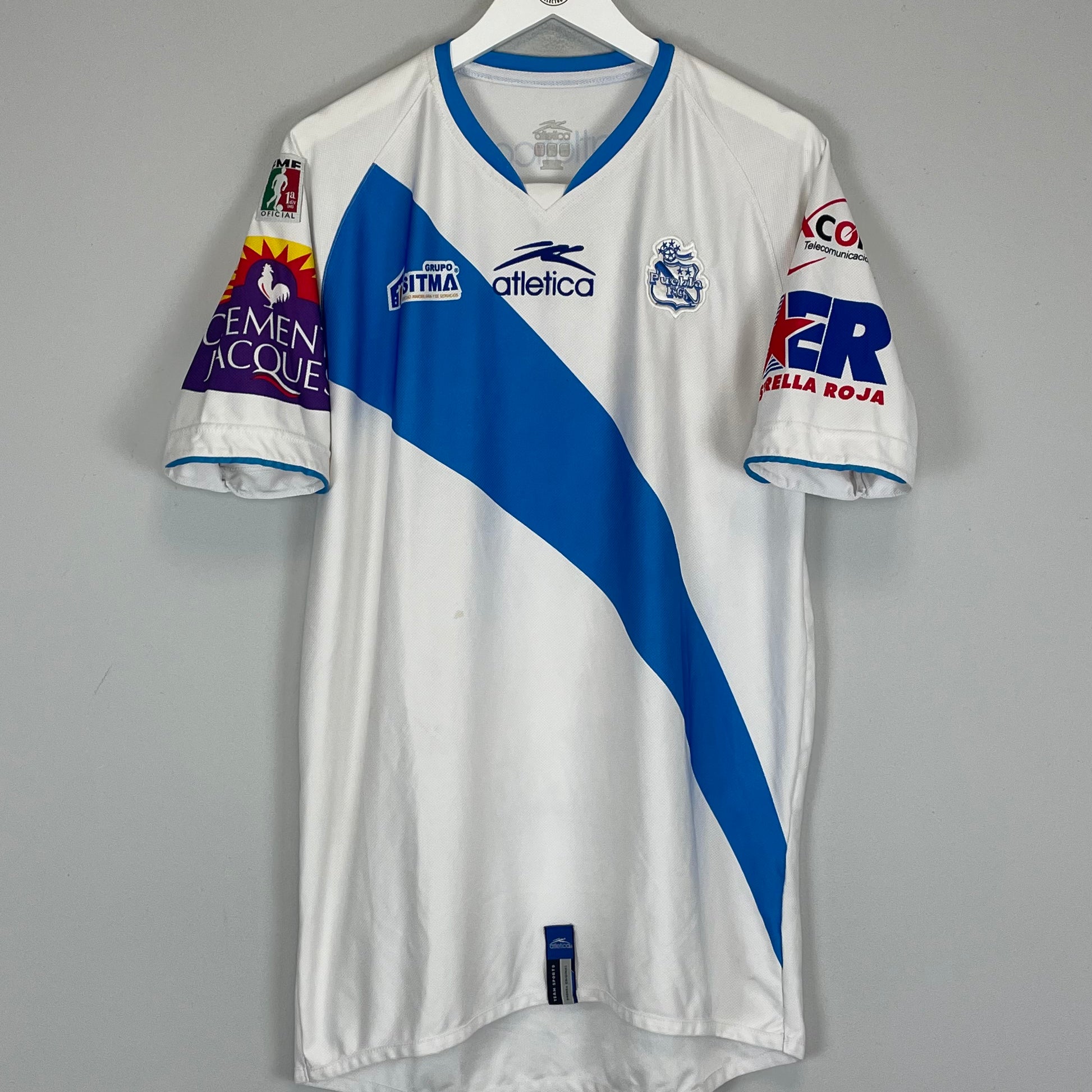 Shop 2007/08 PUEBLA #2 HOME SHIRT (L) ATLETICA, classic football shirts, vintage football shirts & retro soccer jerseys at Cult Kits