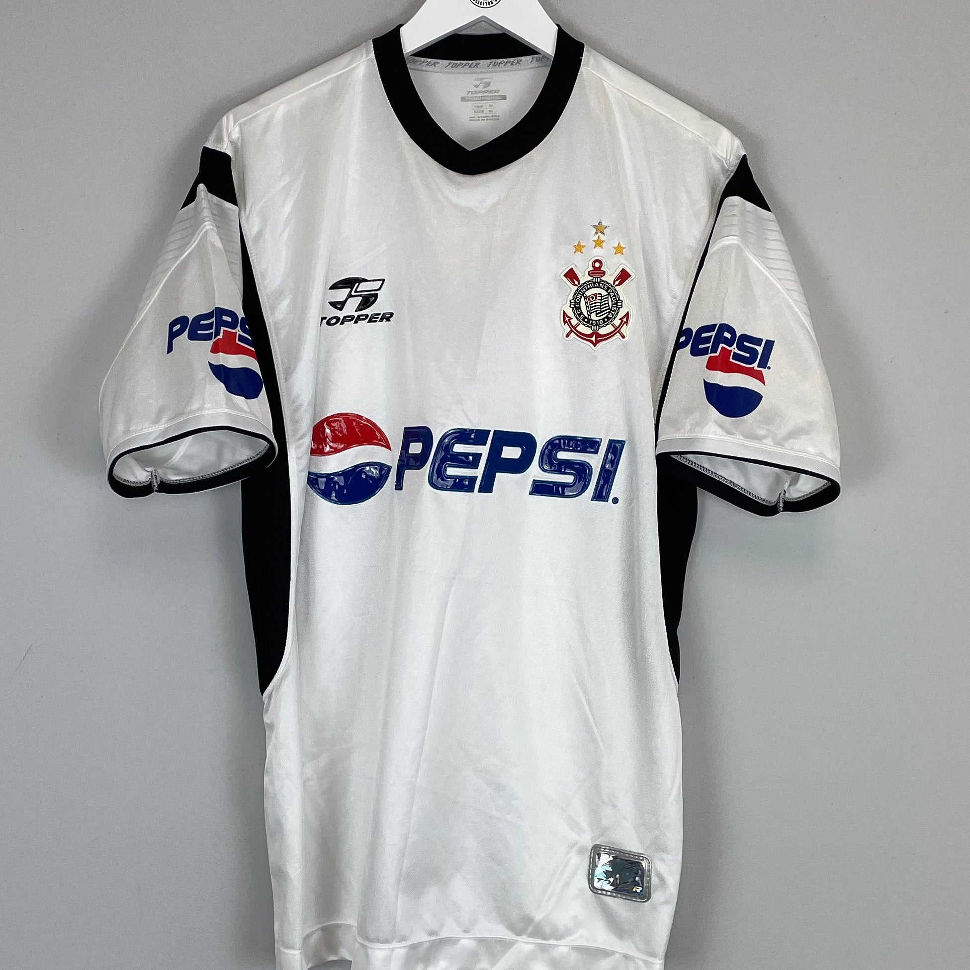 Shop 2002/03 CORINTHIANS #10 HOME SHIRT (M) TOPPER, classic football shirts, vintage football shirts & retro soccer jerseys at Cult Kits