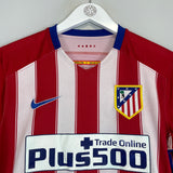 2015/16 ATLETICO MADRID JESUS GAMEZ #18 *PLAYER ISSUE* HOME SHIRT (M) NIKE