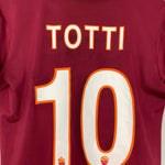 Shop 2013/14 ROMA TOTTI #10 HOME SHIRT (M) OM, classic football shirts, vintage football shirts & retro soccer jerseys at Cult Kits