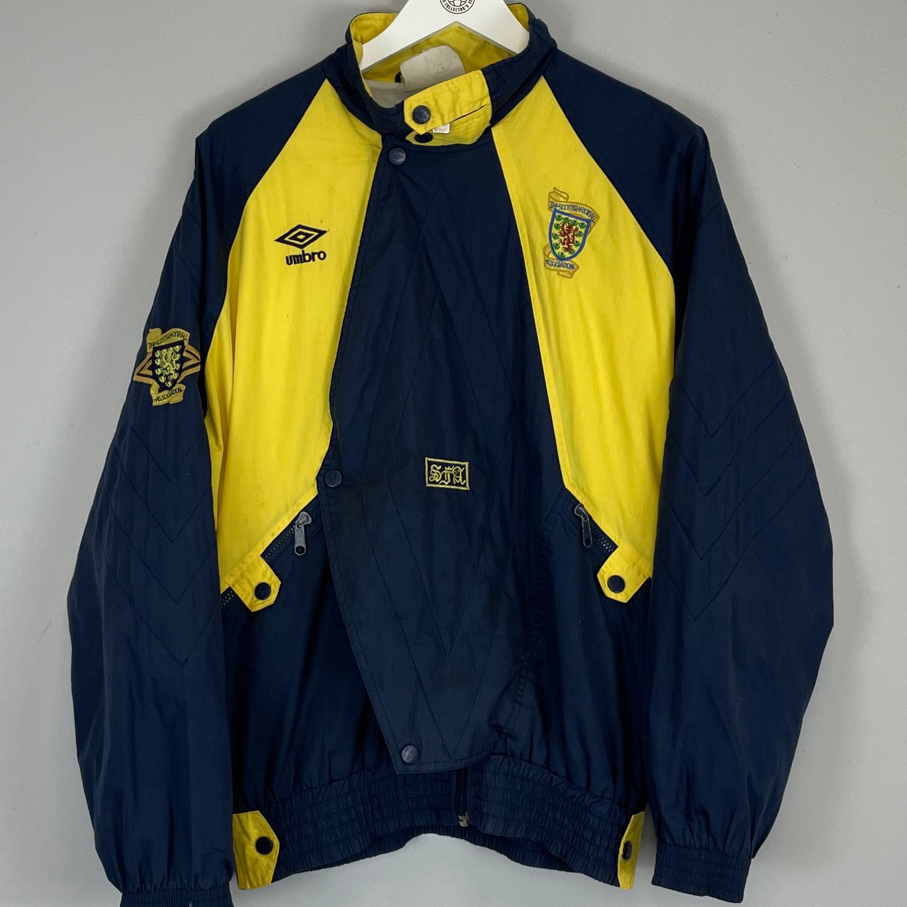 Shop 1990/92 SCOTLAND TRACK JACKET (M) UMBRO, classic football shirts, vintage football shirts & retro soccer jerseys at Cult Kits