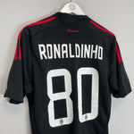 Shop 2008/09 AC MILAN RONALDINHO #80 THIRD SHIRT (M) ADIDAS, classic football shirts, vintage football shirts & retro soccer jerseys at Cult Kits