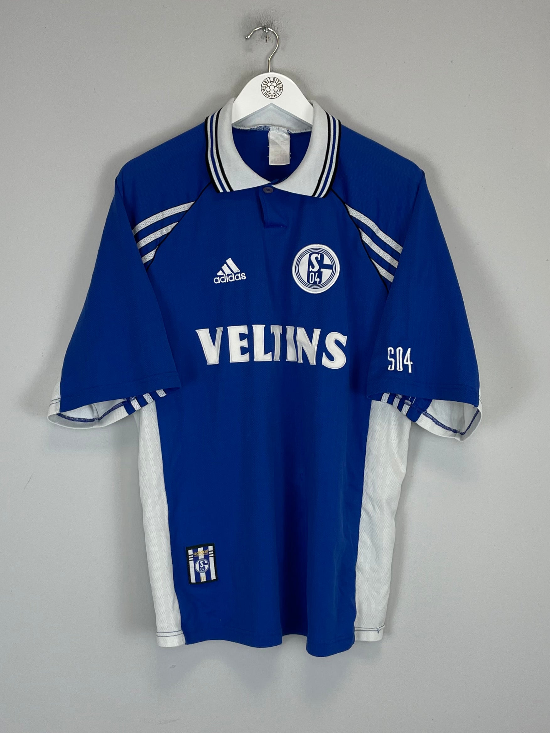 Shop 1998/00 SCHALKE HOME SHIRT (XL) ADIDAS, classic football shirts, vintage football shirts & retro soccer jerseys at Cult Kits