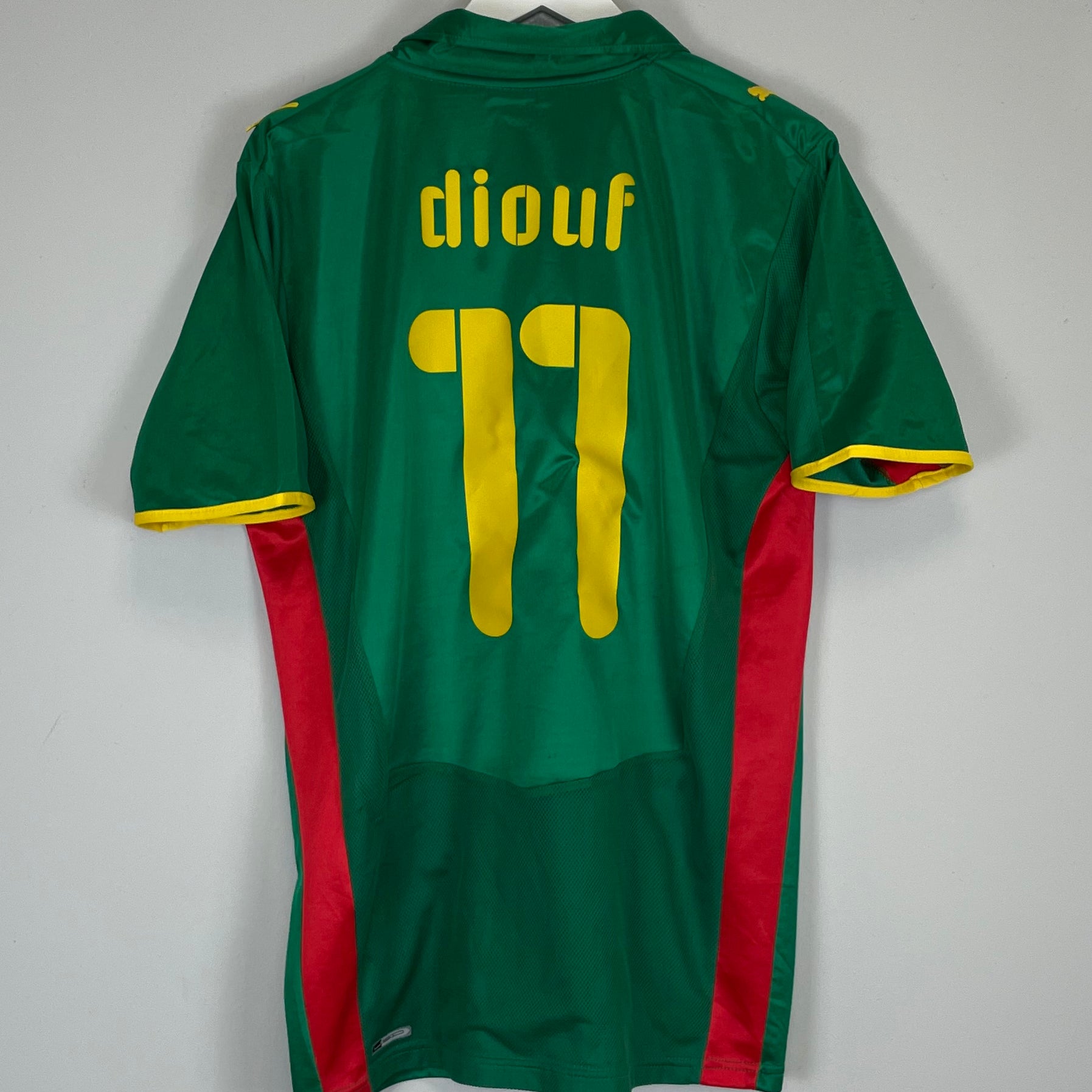 Shop 2008/09 SENEGAL DIOUF #11 AWAY SHIRT (XL) PUMA, classic football shirts, vintage football shirts & retro soccer jerseys at Cult Kits