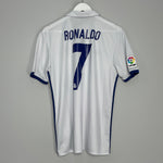 Shop 2016/17 REAL MADRID RONALDO #7 HOME SHIRT (M) ADIDAS, classic football shirts, vintage football shirts & retro soccer jerseys at Cult Kits