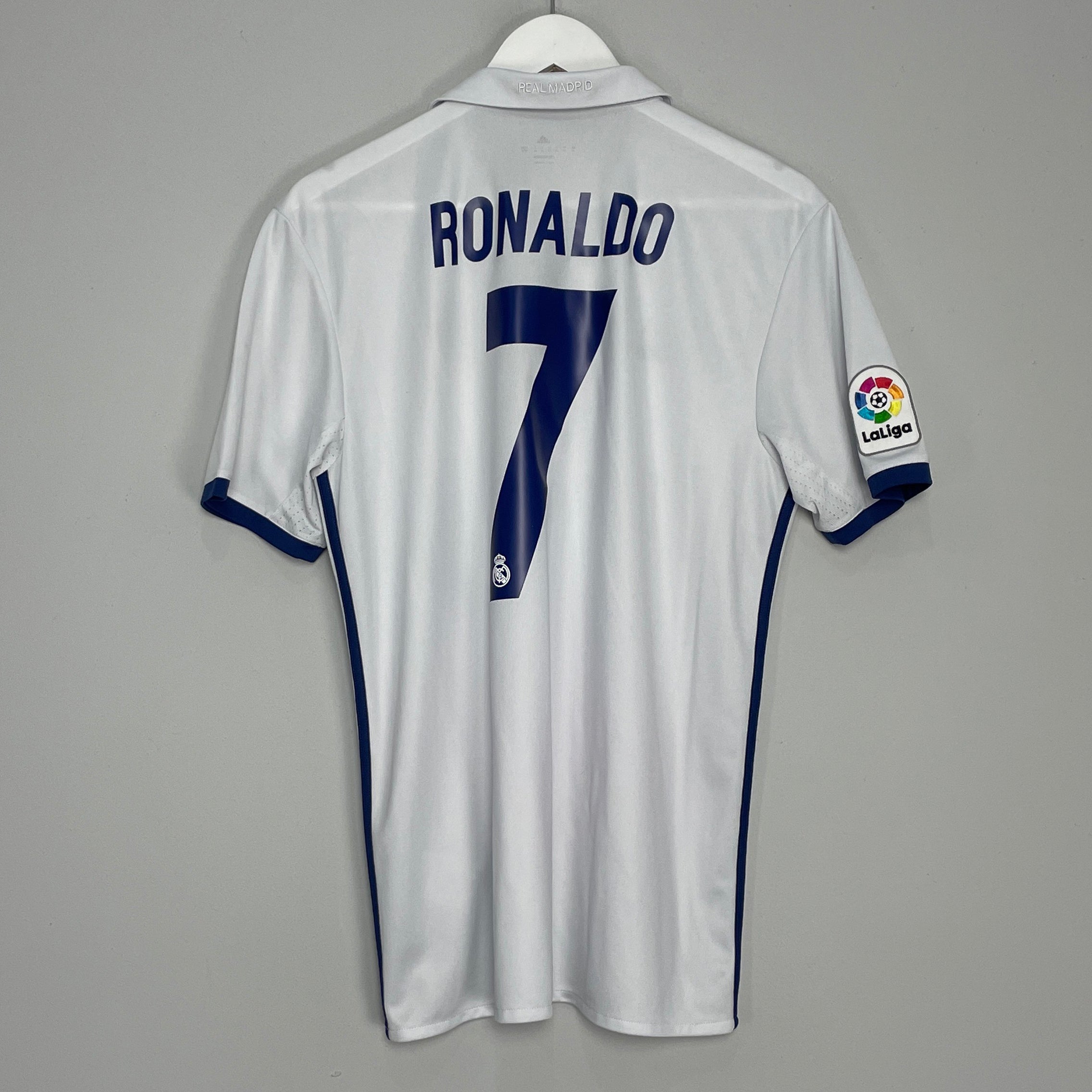 Shop 2016/17 REAL MADRID RONALDO #7 HOME SHIRT (M) ADIDAS, classic football shirts, vintage football shirts & retro soccer jerseys at Cult Kits