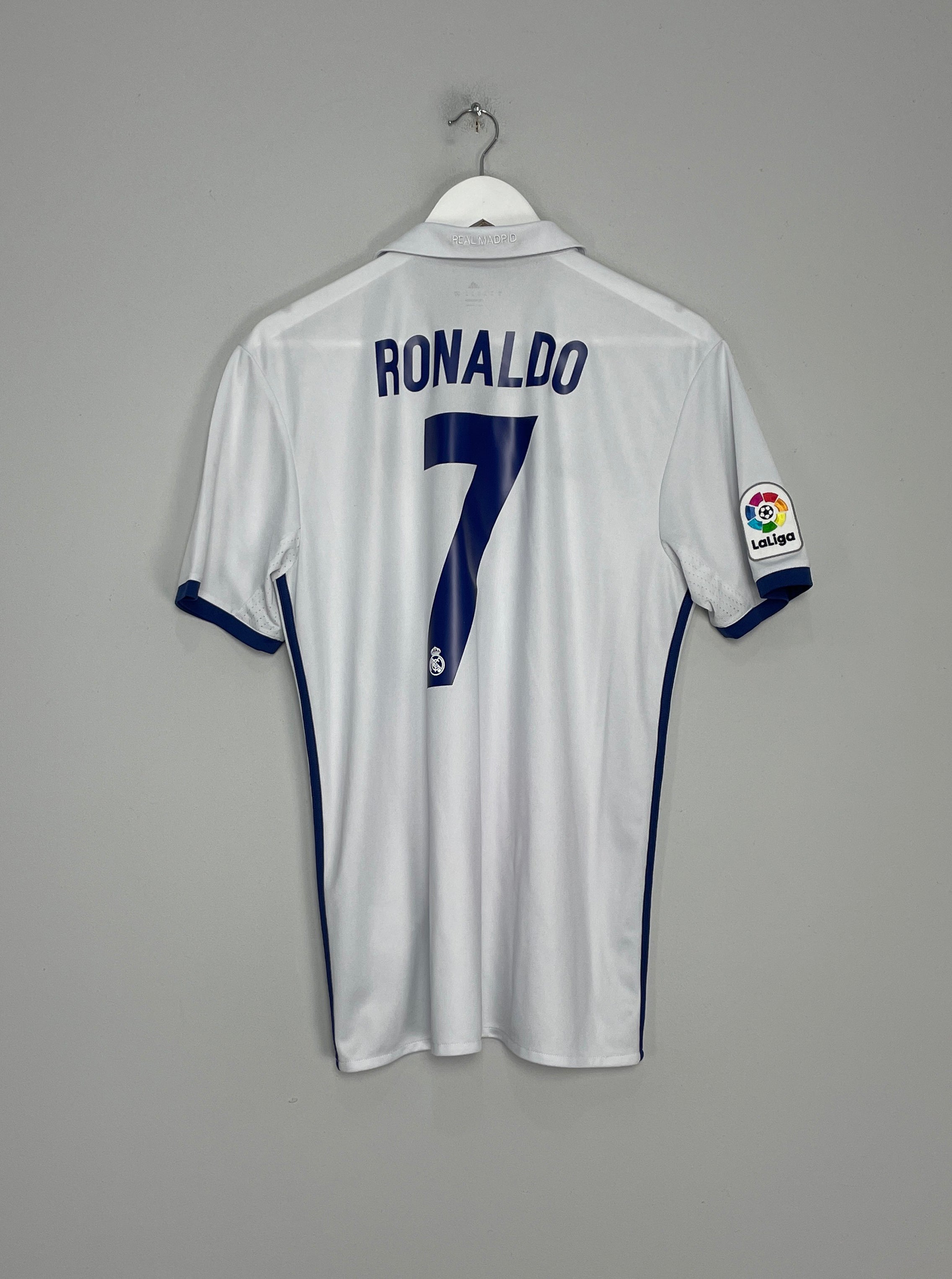 Shop 2016/17 REAL MADRID RONALDO #7 HOME SHIRT (M) ADIDAS, classic football shirts, vintage football shirts & retro soccer jerseys at Cult Kits
