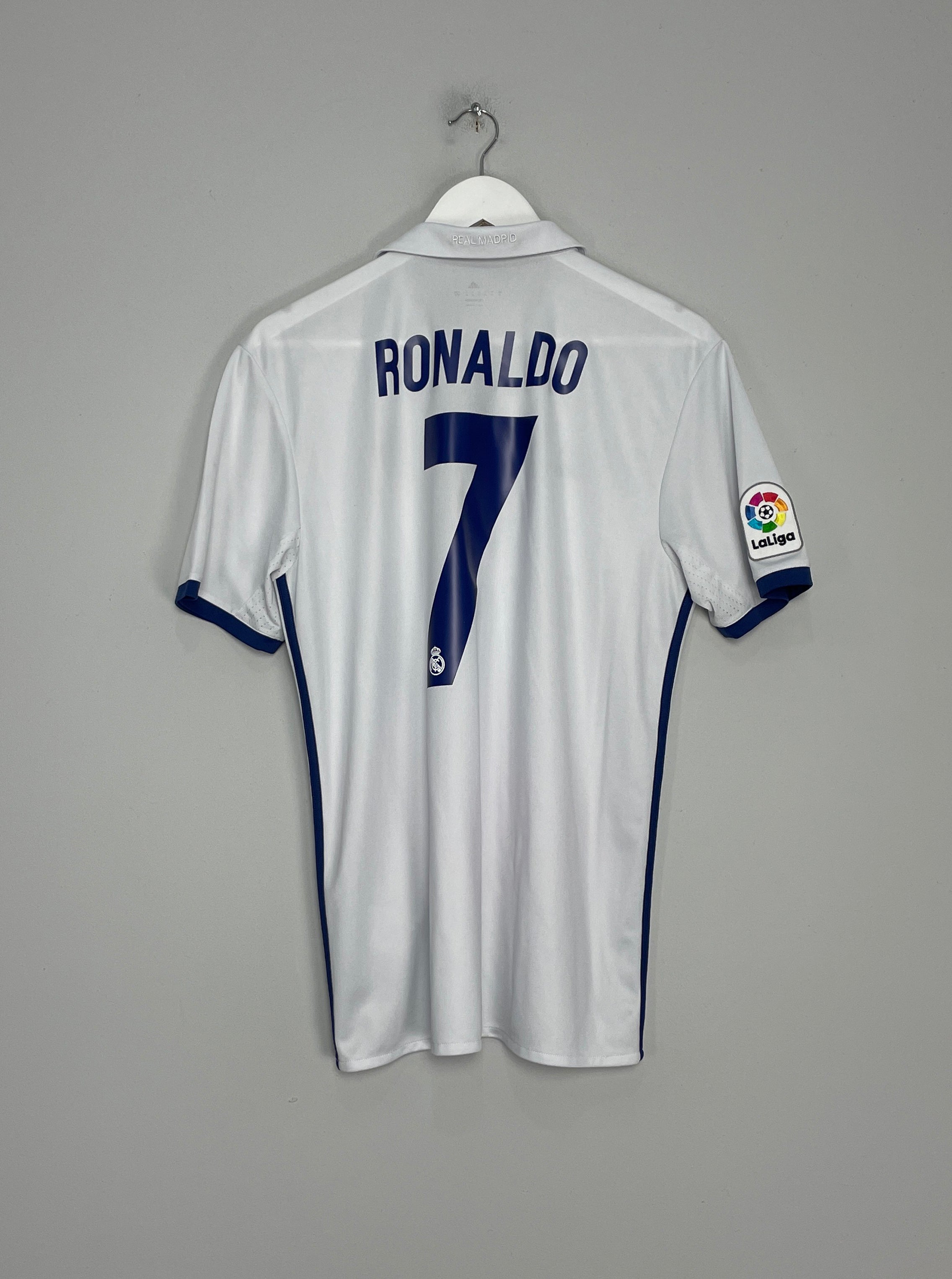 Shop 2016/17 REAL MADRID RONALDO #7 HOME SHIRT (M) ADIDAS, classic football shirts, vintage football shirts & retro soccer jerseys at Cult Kits