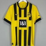 Shop 2022/23 DORTMUND HOME SHIRT (L) PUMA, classic football shirts, vintage football shirts & retro soccer jerseys at Cult Kits