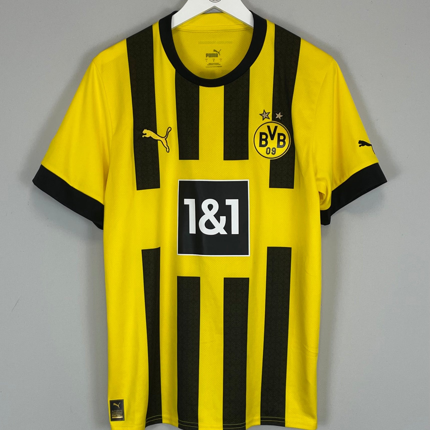 Shop 2022/23 DORTMUND HOME SHIRT (L) PUMA, classic football shirts, vintage football shirts & retro soccer jerseys at Cult Kits