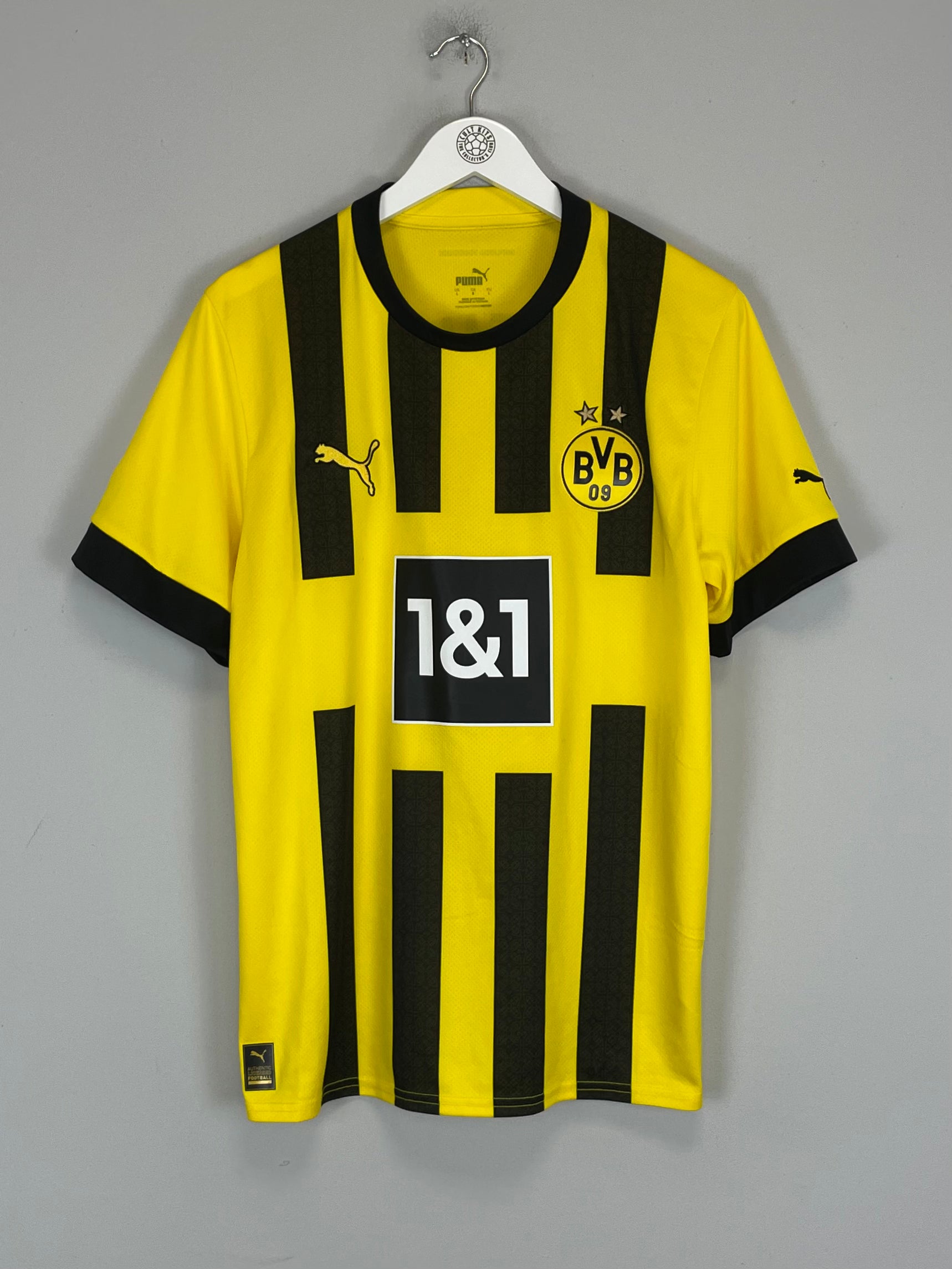 Shop 2022/23 DORTMUND HOME SHIRT (L) PUMA, classic football shirts, vintage football shirts & retro soccer jerseys at Cult Kits