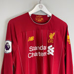 Shop 2019/20 LIVERPOOL MANE #10 L/S HOME SHIRT (M) NEW BALANCE, classic football shirts, vintage football shirts & retro soccer jerseys at Cult Kits