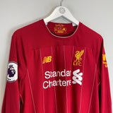 Shop 2019/20 LIVERPOOL MANE #10 L/S HOME SHIRT (M) NEW BALANCE, classic football shirts, vintage football shirts & retro soccer jerseys at Cult Kits