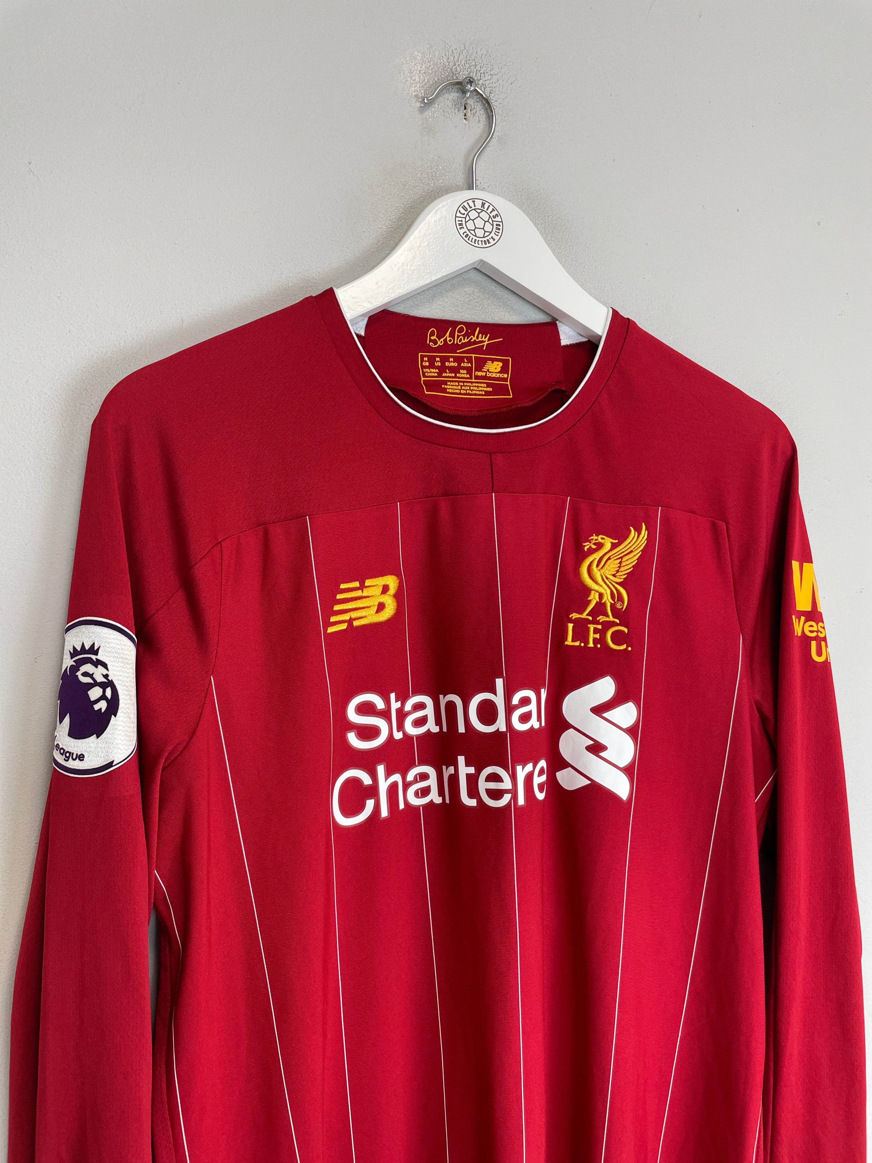 Shop 2019/20 LIVERPOOL MANE #10 L/S HOME SHIRT (M) NEW BALANCE, classic football shirts, vintage football shirts & retro soccer jerseys at Cult Kits