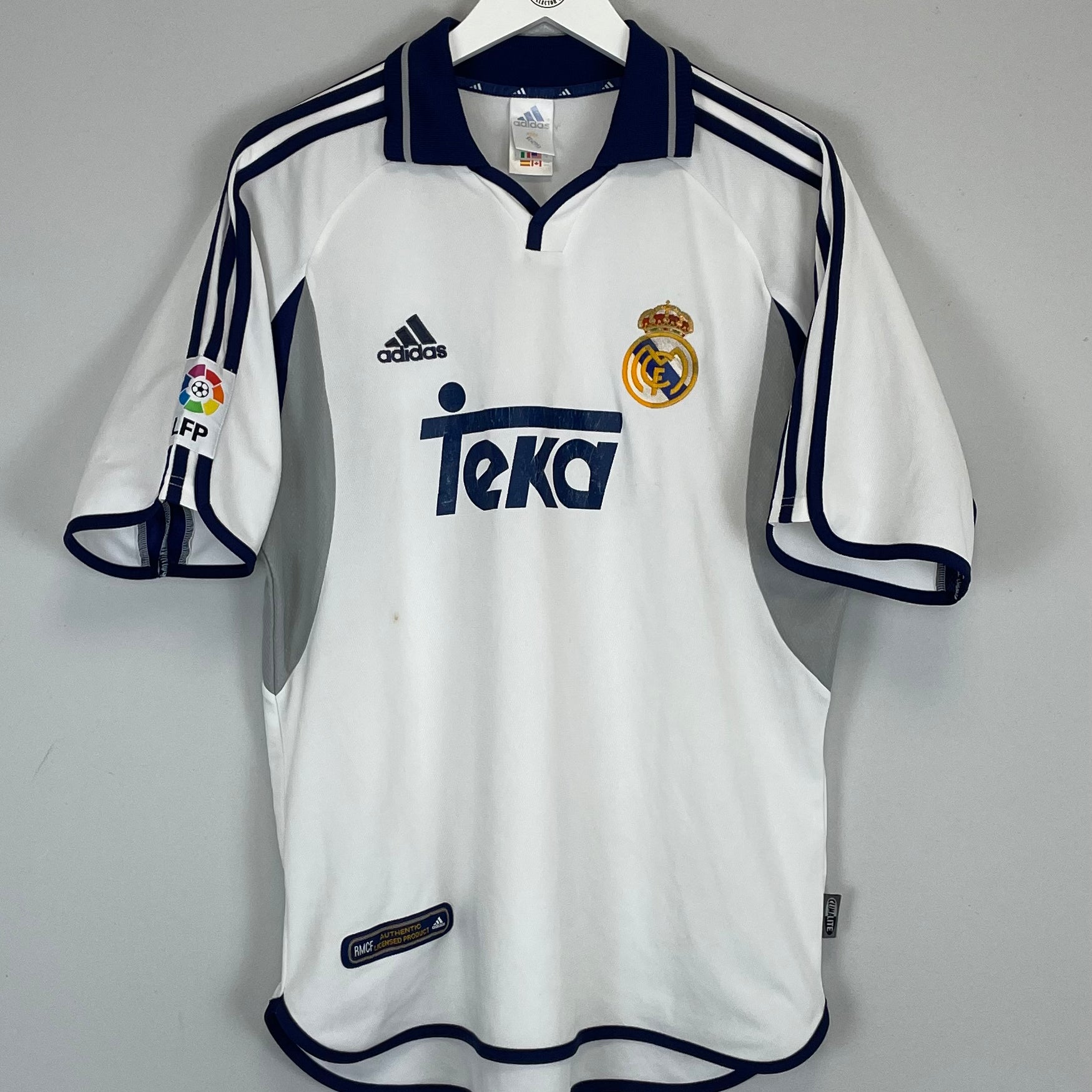 Shop 2000/01 REAL MADRID HOME SHIRT (M) ADIDAS, classic football shirts, vintage football shirts & retro soccer jerseys at Cult Kits