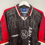 Shop 1996/97 AJAX AWAY SHIRT (XL) UMBRO, classic football shirts, vintage football shirts & retro soccer jerseys at Cult Kits