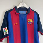 Shop 2003/04 BARCELONA RONALDINHO #10 HOME (M) NIKE, classic football shirts, vintage football shirts & retro soccer jerseys at Cult Kits