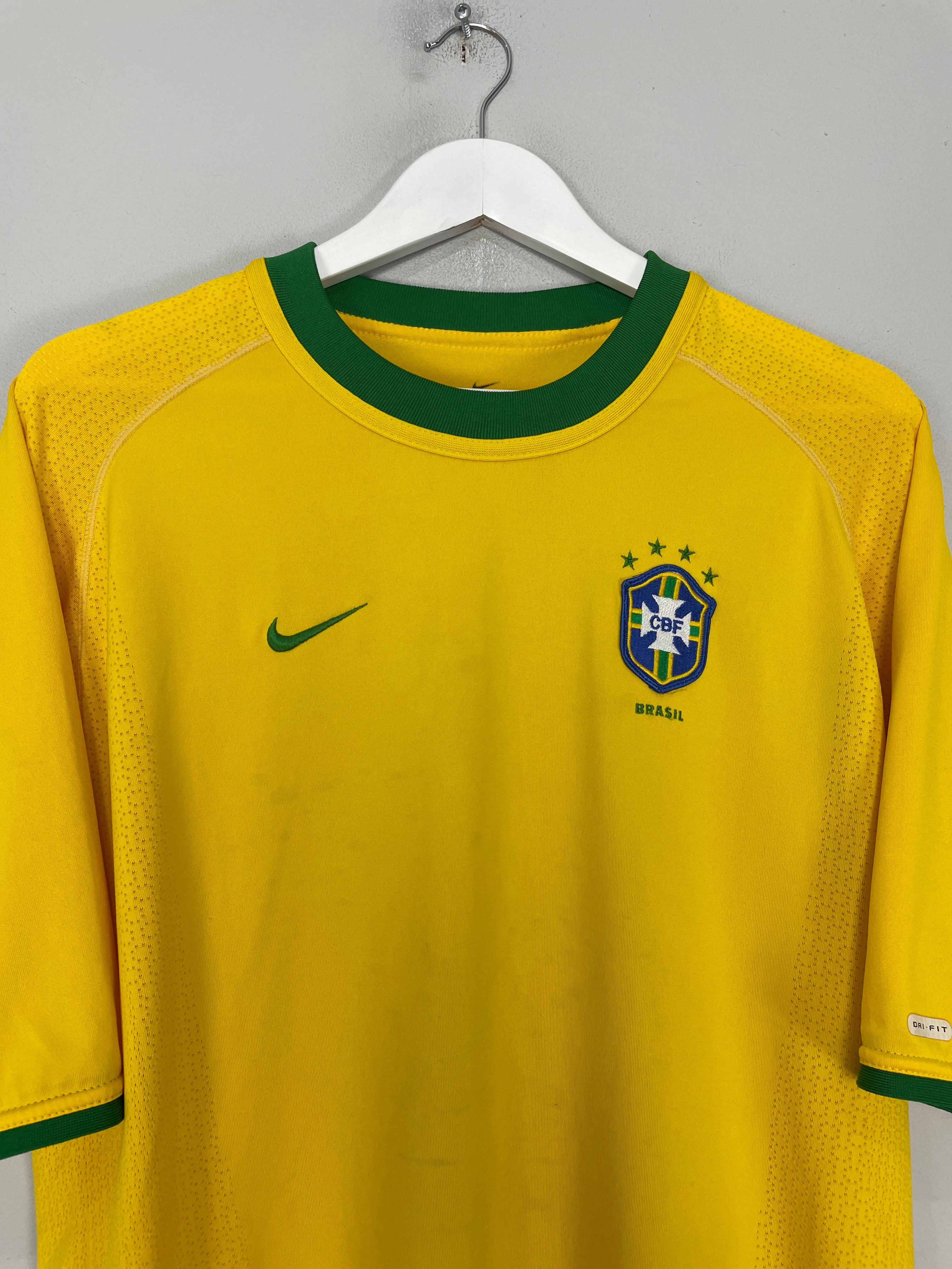 Shop 2000/02 BRAZIL HOME SHIRT (L) NIKE, classic football shirts, vintage football shirts & retro soccer jerseys at Cult Kits