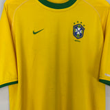 Shop 2000/02 BRAZIL HOME SHIRT (L) NIKE, classic football shirts, vintage football shirts & retro soccer jerseys at Cult Kits