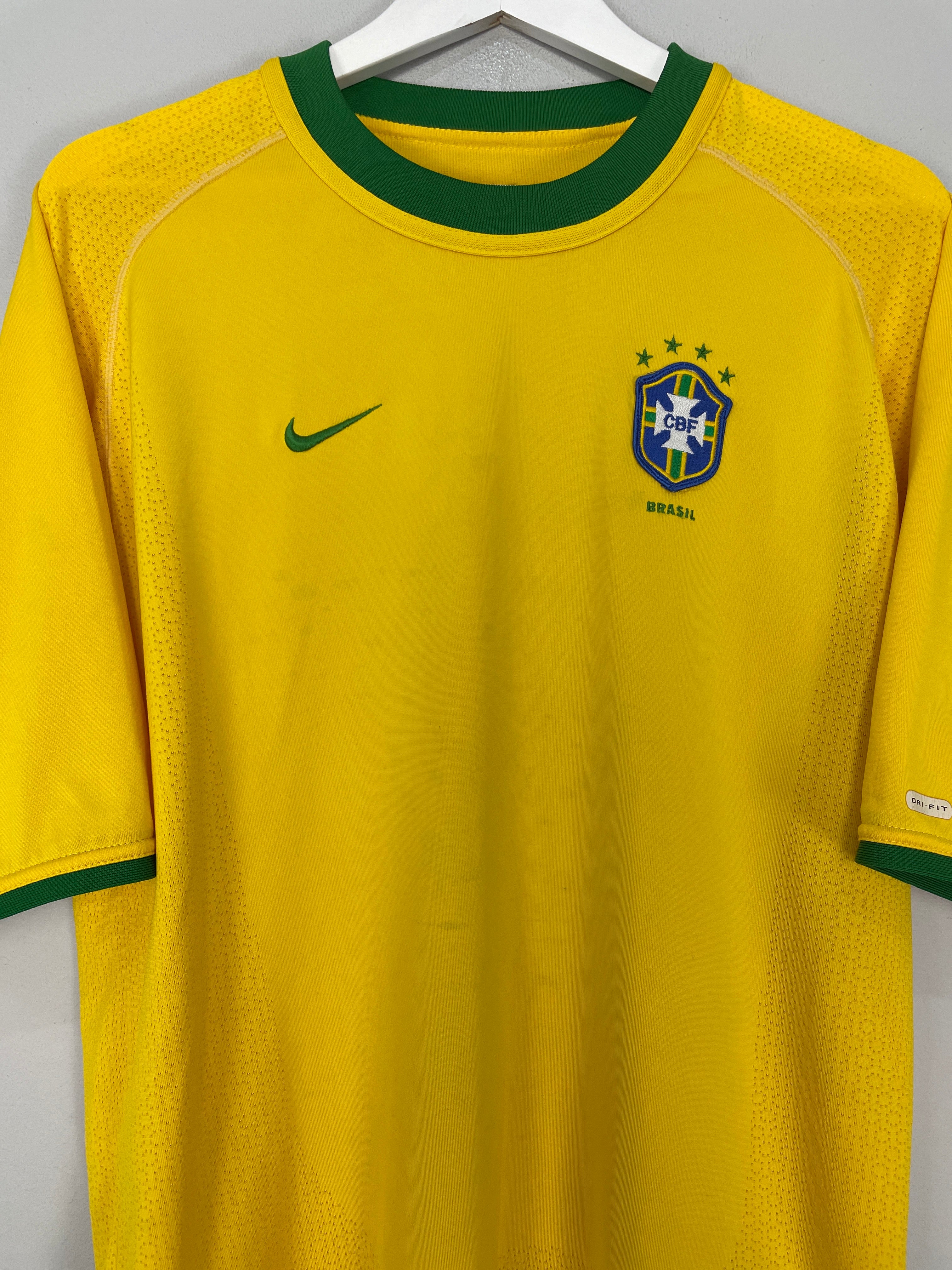 Shop 2000/02 BRAZIL HOME SHIRT (L) NIKE, classic football shirts, vintage football shirts & retro soccer jerseys at Cult Kits