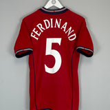 2002/04 ENGLAND FERDINAND #5 AWAY SHIRT (S) UMBRO