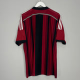 Shop 2014/15 AC MILAN HOME SHIRT (XL) ADIDAS, classic football shirts, vintage football shirts & retro soccer jerseys at Cult Kits