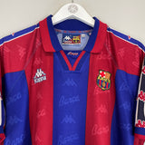 1995/96 BARCELONA RONALDO #9 HOME SHIRT (M) KAPPA
