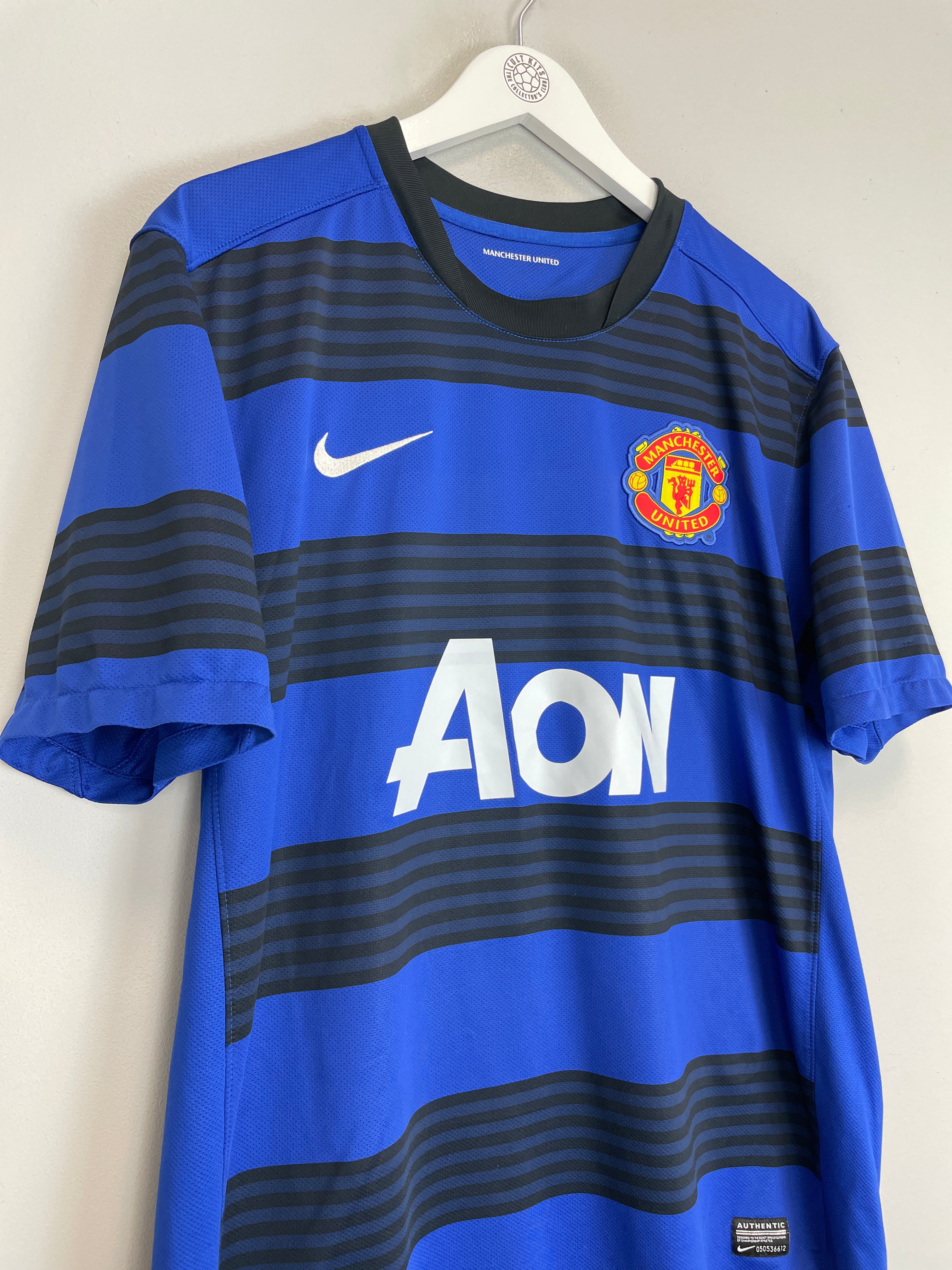 Shop 2011/13 MANCHESTER UNITED POGBA #42 AWAY SHIRT (XL) NIKE, classic football shirts, vintage football shirts & retro soccer jerseys at Cult Kits