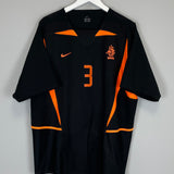 2002/04 NETHERLANDS STAM #3 AWAY SHIRT (XL) NIKE
