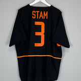 2002/04 NETHERLANDS STAM #3 AWAY SHIRT (XL) NIKE
