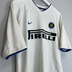 Shop 1999/00 INTER MILAN ZAMORANO #1+8 AWAY SHIRT (M) NIKE, classic football shirts, vintage football shirts & retro soccer jerseys at Cult Kits