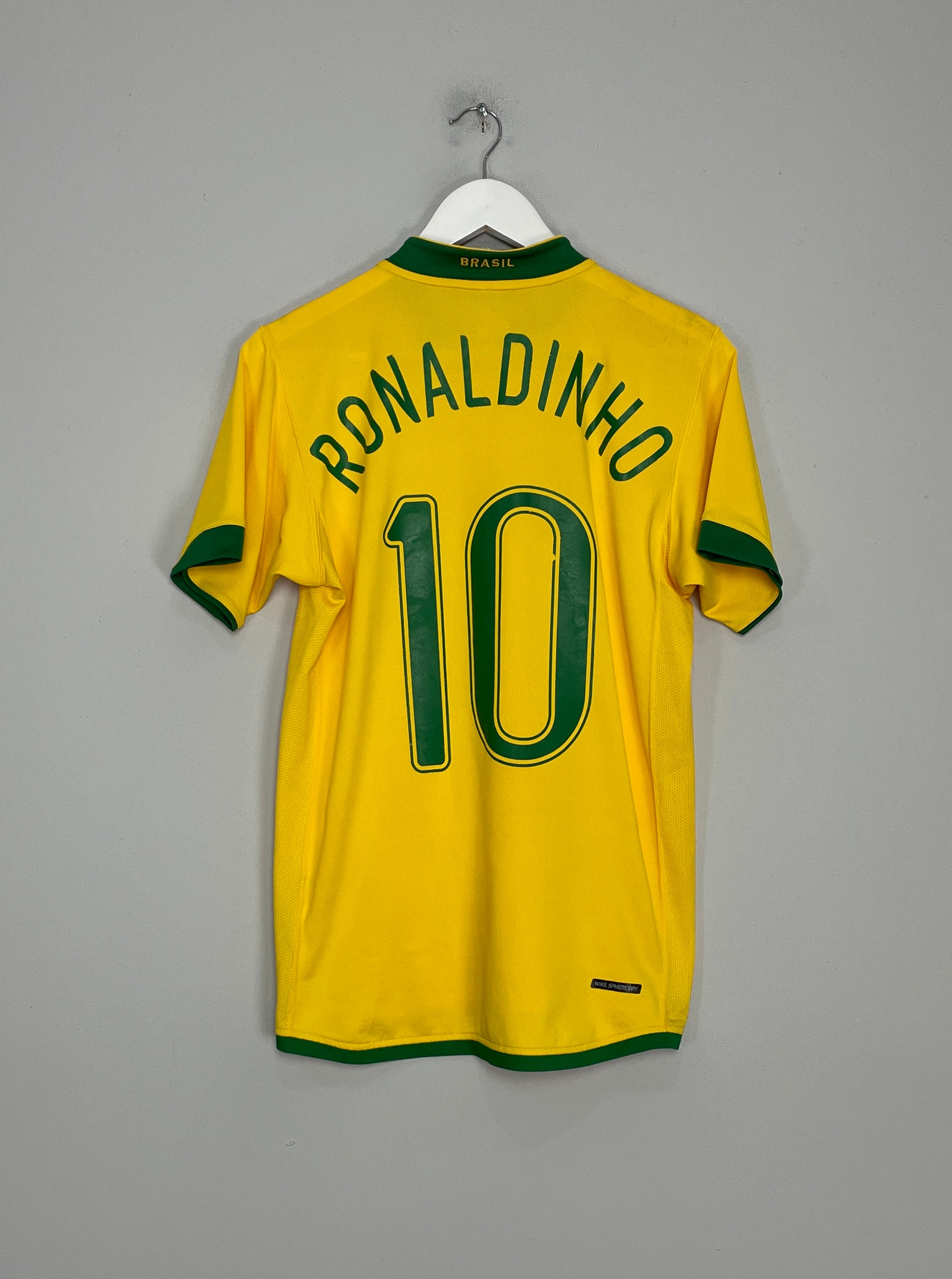 Shop 2006/08 BRAZIL RONALDINHO #10 HOME SHIRT (S) NIKE, classic football shirts, vintage football shirts & retro soccer jerseys at Cult Kits