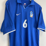 Shop 1997/98 ITALY NESTA #6 HOME SHIRT (M) NIKE, classic football shirts, vintage football shirts & retro soccer jerseys at Cult Kits