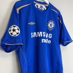 Shop 2005/06 CHELSEA GUDJOHNSEN #22 C/L CENTENARY HOME SHIRT (XL) UMBRO, classic football shirts, vintage football shirts & retro soccer jerseys at Cult Kits