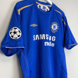 Shop 2005/06 CHELSEA GUDJOHNSEN #22 C/L CENTENARY HOME SHIRT (XL) UMBRO, classic football shirts, vintage football shirts & retro soccer jerseys at Cult Kits