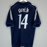 Shop 2005/06 REAL MADRID GUTI #14 AWAY SHIRT (L) ADIDAS, classic football shirts, vintage football shirts & retro soccer jerseys at Cult Kits
