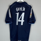 Shop 2005/06 REAL MADRID GUTI #14 AWAY SHIRT (L) ADIDAS, classic football shirts, vintage football shirts & retro soccer jerseys at Cult Kits