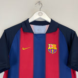 2003/04 BARCELONA HOME SHIRT (XL.KIDS) NIKE BASIC